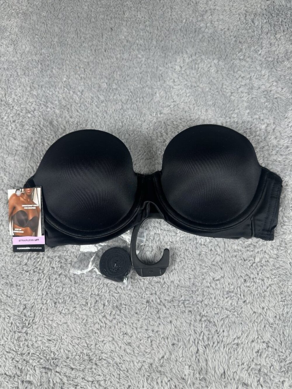 Maidenform Women's Black Strapless Lift Underwire Bra Size 36A SN6990